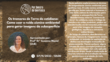Os tremores de Terra do cotidiano: como usar o ruído sísmico ambiental para gerar imagens da subsuperfície