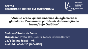 Defesa - Doutrado Direto em Astronomia - 24 de maio de 2024