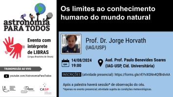 Astronomia para Todos - 14 de agosto de 2024