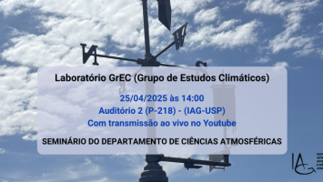 Seminário Ciências Atmosféricas 25/04/2025