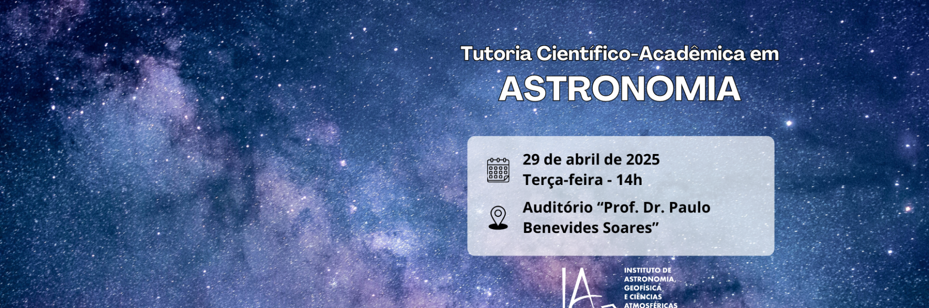 Tutoria científico-acadêmcia em Astronomia 2025